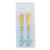 Two's Company Seafoam Coral Handles Spreaders Set of 2