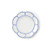 Two's Company French Blue Bamboo Trim Salad Plate Set of 4