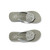 Brighton Contempo Artful Silver Platform Flip Flop Sandals