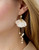 Spartina 449 Corolla Ivory Flower Petal Pearl Dangle Earrings