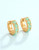 Spartina 449 Ardsley Seafoam Gem Mini Gold Hoop Earrings