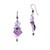 Deveer Fused Glass Katonah Earrings purple