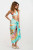 Trina Turk Cyclades Greek Isles Scene Swimsuit Sarong Pareo Cover Up