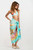 Trina Turk Cyclades Greek Isles Scene Swimsuit Sarong Pareo Cover Up
