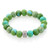 Jilzarah Tropical Green Beads & Crystal Stretch Bracelet