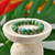 Jilzarah Tropical Green Beads & Crystal Stretch Bracelet