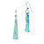 Deveer Fused Glass Purity Earrings aqua