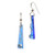 Deveer Fused Glass Purity Earrings blue