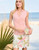 Spartina 449 Powder Pink Edeline Sleeveless Wrap Top