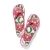 Brighton Petal Flower Fuchsia Color Platform Flip Flops