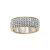 Brighton Meridian Pave Crystals Gold Band Ring