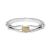 Brighton Meridian Classic Hinged Silver Gold Pave Crystal Bangle Bracelet