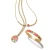 Brighton Enamel Rose Petal Gold Bangle Bracelet