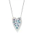 Brighton Love Message B Radiant Reversible Silver Crystal Necklace
