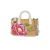 Brighton Rose Petal Straw Micro Mini Crossbody Purse