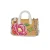 Brighton Rose Petal Straw Micro Mini Crossbody Purse