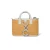 Brighton Rose Petal Straw Micro Mini Crossbody Purse