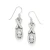 Brighton Hugs & Kisses XO Silver French Wire Dangle Earrings
