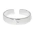Brighton B You Hinged Silver and Crystal Hearts Bangle Bracelet