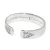 Brighton B You Hinged Silver and Crystal Hearts Bangle Bracelet