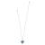 Brighton Trust Your Journey Multi Color Crystal Heart Pendant Silver Necklace