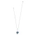 Brighton Trust Your Journey Multi Color Crystal Heart Pendant Silver Necklace