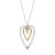 Brighton Love Message B Calm Gold Silver Triple Heart Necklace