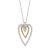 Brighton Love Message B Calm Gold Silver Triple Heart Necklace