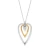 Brighton Love Message B Calm Gold Silver Triple Heart Necklace