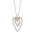 Brighton Love Message B Calm Gold Silver Triple Heart Necklace