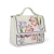 Brighton La Tulipe Violetta Embroidered Tulips Ivory Crossbody Flap Satchel Purse