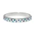 Brighton Love Messages B Radiant Blue Crystal Silver Hinged Bangle Bracelet
