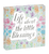 Ganz Blooms Beveled Glass Tabletop Block Sign