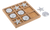 Ganz Silver Starfish & Sand Dollars Rattan Wood Tic-Tac-Toe-Game