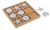 Ganz Silver Starfish & Sand Dollars Rattan Wood Tic-Tac-Toe-Game