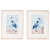 Ganz Wood Framed Blue Heron 2 Piece Wall Art Set