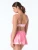 Coco Contours Pink Island Heat Diamond Wrap Underwire Bikini Top