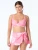Coco Contours Pink Island Heat Halo Sarong Swim Skirt Bottom