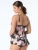 Coco Contours Plumeria Haze Diamond Wrap Tankini Swim Top