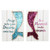 Mermaid Sequin Glitter Tail Wall Sign Large