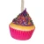 Kurt Adler Sweet Foam Cupcake Ornaments Set of 12