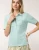 Spartina 449 Kacey Riverstone Green Polo Top