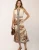 Spartina 449 Brown Heritage Palm Jayne Sleeveless Midi Dress