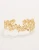 Spartina 449 Posy Party Flowers Gold Cuff Bracelet