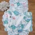 C & F Home Sea Turtle Cove Reversible Waves Round Quilted Placemat