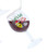Kurt Adler Funny Sayings Red & White Wine Glasses Ornaments Wit Moving Liquid