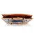 Mary Frances Set Sail Sailboat Scene In A Ship Wheel Striped Crossbody Clutch Purse