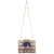 Mary Frances Set Sail Sailboat Scene In A Ship Wheel Striped Crossbody Clutch Purse