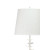 Sea Lily Petals Large White Coastal Floor Lamp