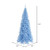 Vickerman Sky Blue 6.5 Feet LED Lighted Slim Christmas Tree